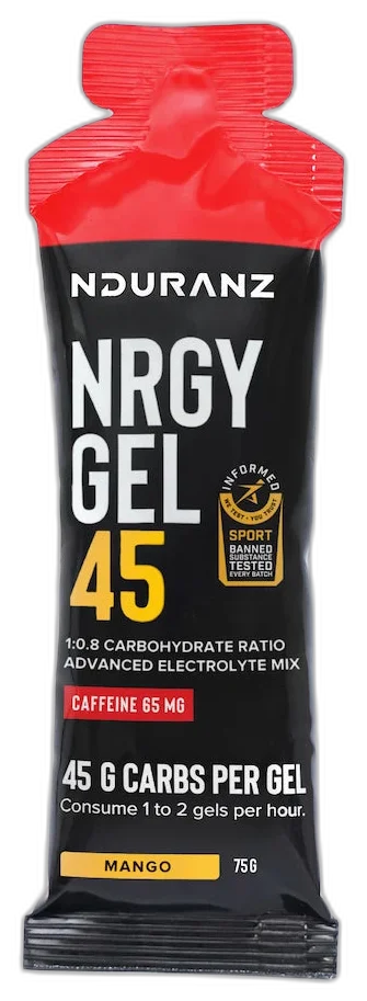 Nrgy Gel 45 with Caffeine package